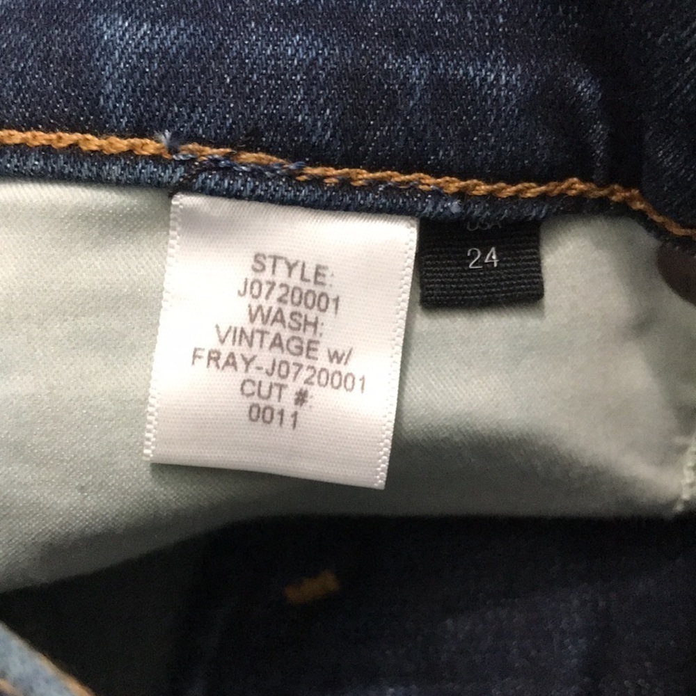 VERONICA BEARD Kate Skinny Fray Jeans Size 24 - Picture 7 of 11